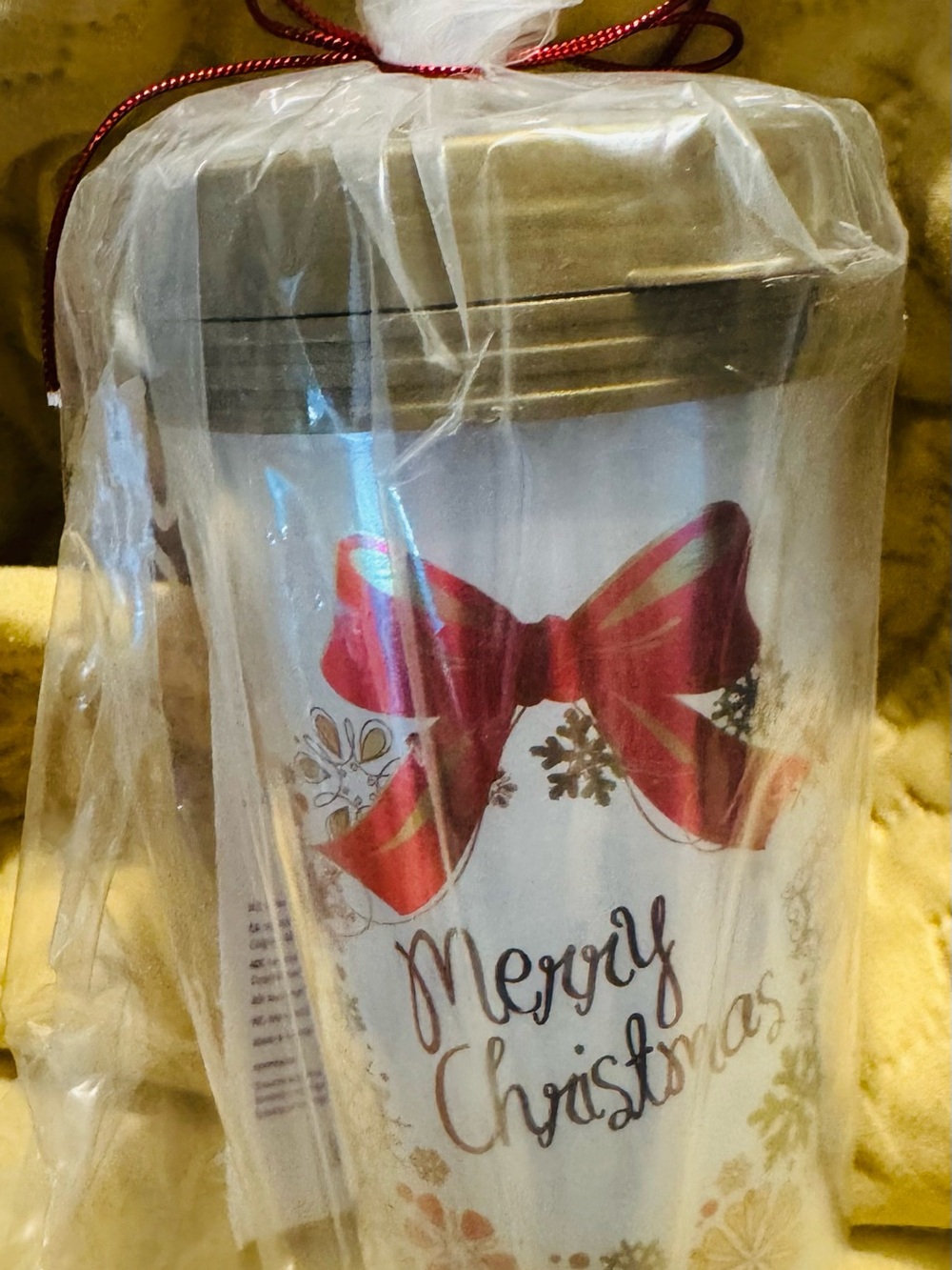 Scentsy Red Bow Merry Christmas Party Tumbler